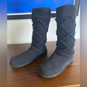 Ugg Classic Argyle Knit Sweater Boots Size 8